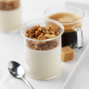 Mini panna cotta with Saint Angel Original